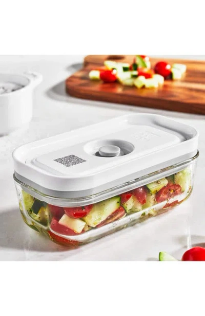 Zwilling Fresh & Save 4-piece Glass Container & Vacuum Pump Set In Transparent