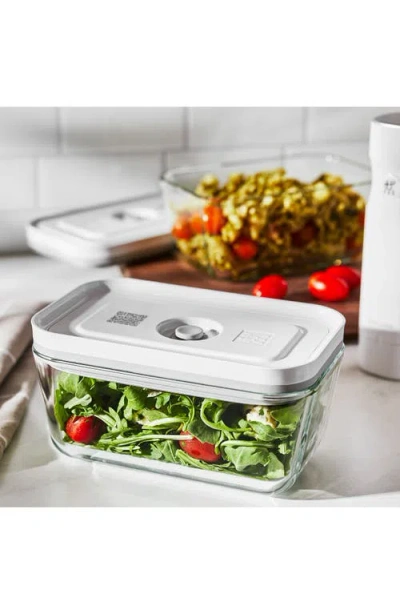 Zwilling Fresh & Save 2-piece Glass Container & Vacuum Pump Set In Transparent