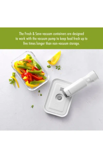 Zwilling Fresh & Save 2-piece Glass Container & Vacuum Pump Set In Transparent