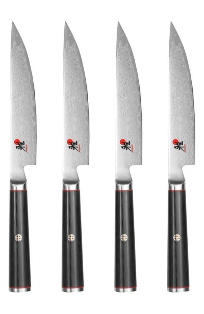 Miyabi Kaizen 4-piece Steak Knife Set In Black