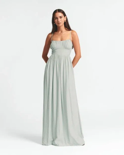 St Mrlo George Maxi Dress In Green