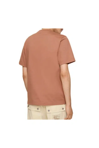 Burberry Ekd Cotton T-shirt In Brown
