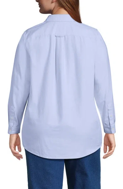 Lands' End Oxford Shirt In Blue