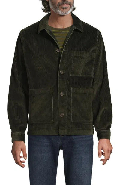 Lands' End Corduroy Chore Jacket In Brown