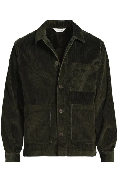 Lands' End Corduroy Chore Jacket In Brown