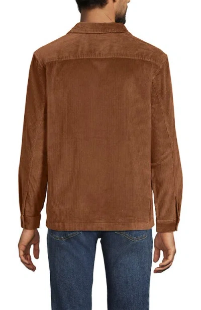 Lands' End Corduroy Chore Jacket In Brown