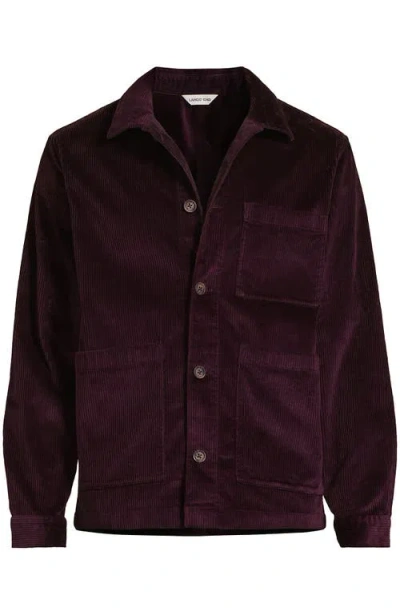 Lands' End Corduroy Chore Jacket In Brown