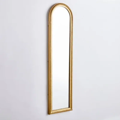 Napa Home & Garden Alexander Gold Framed Arched Full Length Wall Mirror In Gold