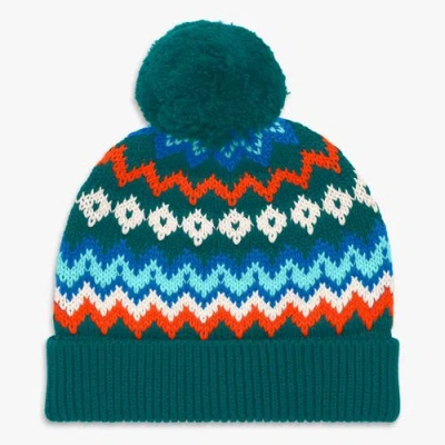 Primary Baby Fair Isle Beanie In Green