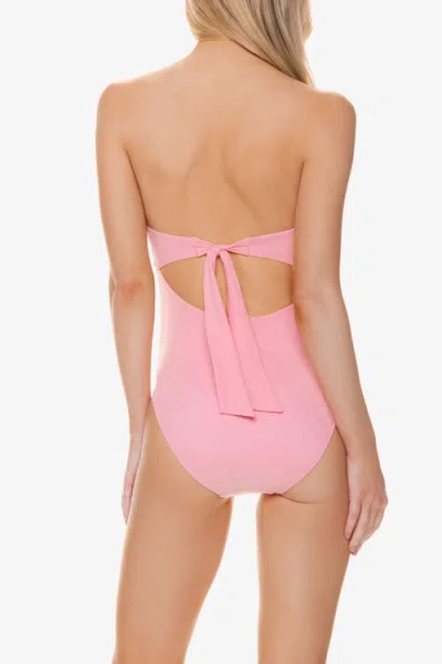Helen Jon Classic Bandeau One-piece In Pink
