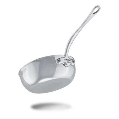 Mauviel M'cook 1.1 Qt. Stainless Steel Curved Splayed Saute Pan With Lid In Metallic