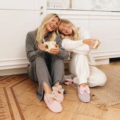 Dearfoams Maryanne Luxe Teddy Maryjane In Gray