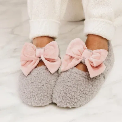 Dearfoams Maryanne Luxe Teddy Maryjane In Gray