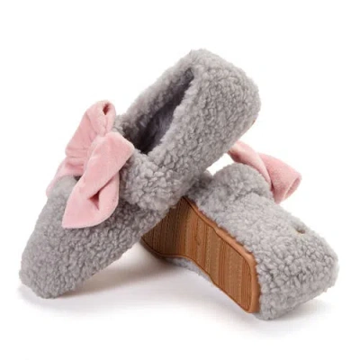 Dearfoams Maryanne Luxe Teddy Maryjane In Gray