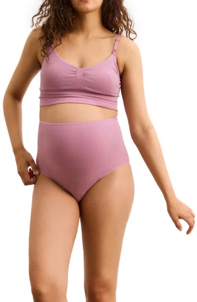 Hatch Collection The Essential Nursing And Pumping Bra In Purple