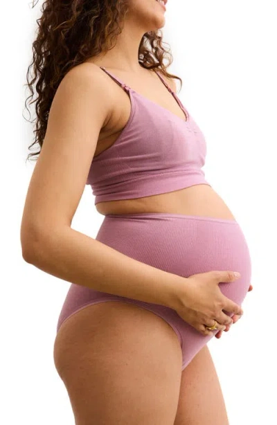 Hatch Collection The Essential Nursing And Pumping Bra In Purple