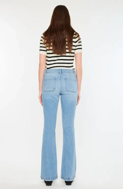Kancan Lux High Rise Bootcut Jeans In Blue
