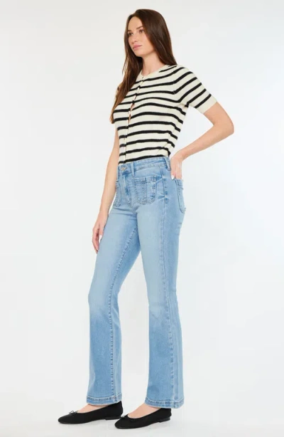 Kancan Lux High Rise Bootcut Jeans In Blue