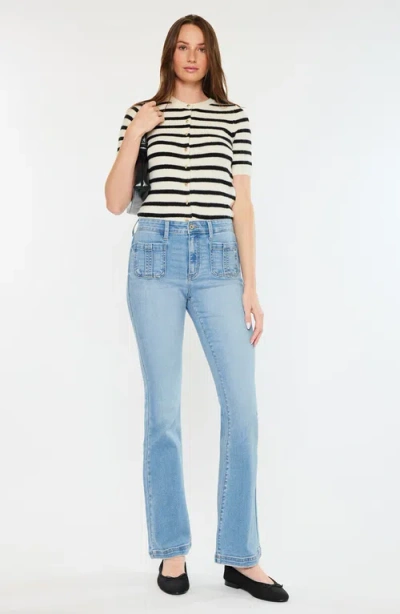 Kancan Lux High Rise Bootcut Jeans In Blue