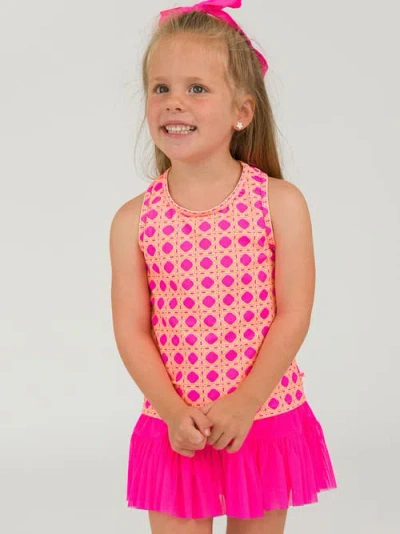 Rufflebutts Girls Upf50+ Active Tank Top In Multi