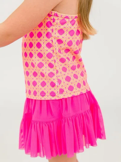 Rufflebutts Girls Upf50+ Active Tank Top In Multi