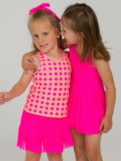 Rufflebutts Girls Upf50+ Active Tank Top In Multi