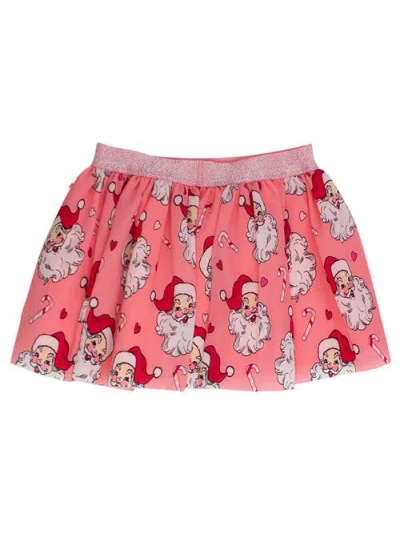 Rufflebutts Girls Elastic Waist Tulle Skirt In Pink