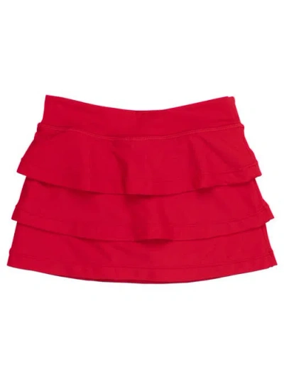 Rufflebutts Girls Upf50+ Active Skort In Red