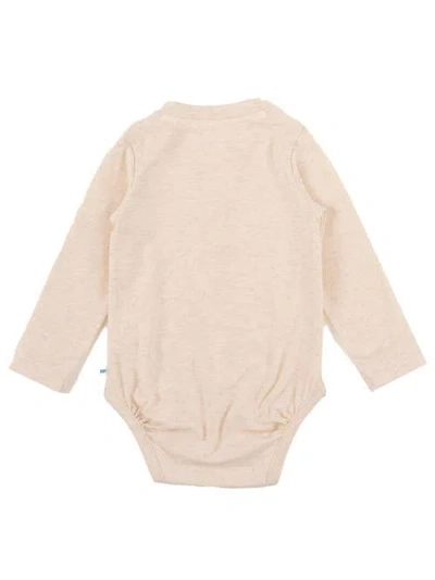 Ruggedbutts Baby Boys Knit Long Sleeve 2-button Henley Bodysuit In Neutral