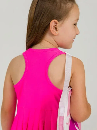 Rufflebutts Toddler Girls Upf50+ Active Dress & Bike Short Set In Pink