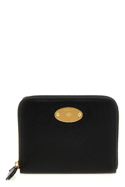 Mulberry Logo Plaque Wallet In Brown