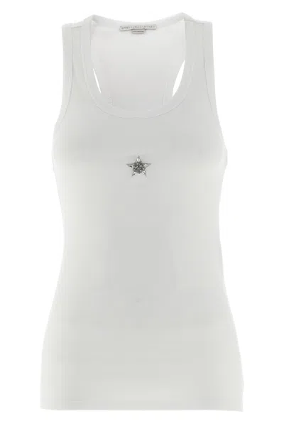 Stella Mccartney Crystal Mini Star Tops White In White