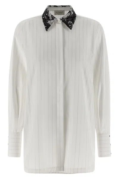 Le Twins Daniel Shirt And Blouse White In White