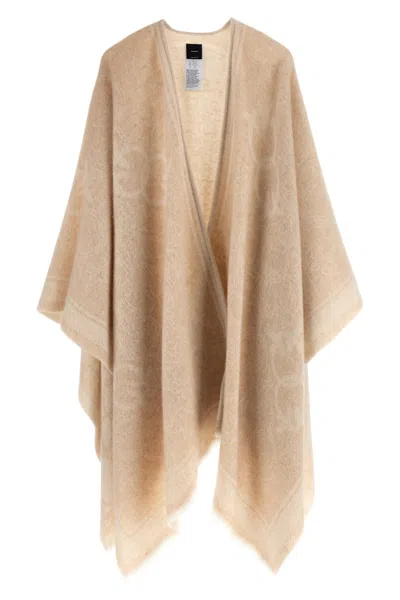Pinko Croatia Draped Lightweight Soft Texture Jacket In Brown