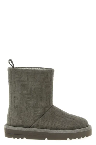 Fendi Apres Chic Boots In Gray