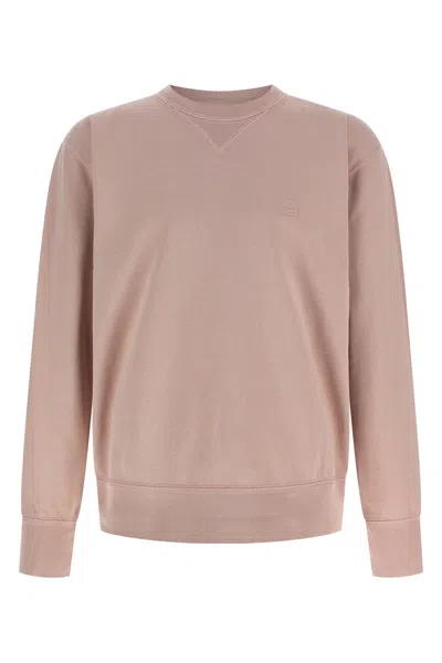 Isabel Marant Crew Neck Sweatshirt Featuring Ribbed Cuffs In Pink