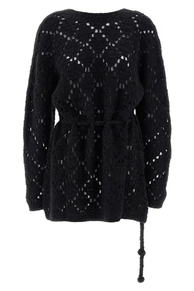 Isabel Marant Merida Boat-neck Mini Dress In Black