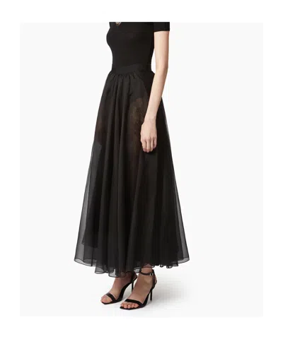 Nina Ricci Voluminous Maxi Skirt In Black