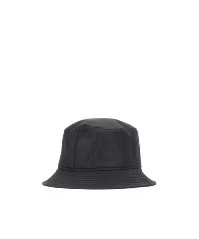 Borsalino Morgan Rain Logo-plaque Bucket Hat In Black