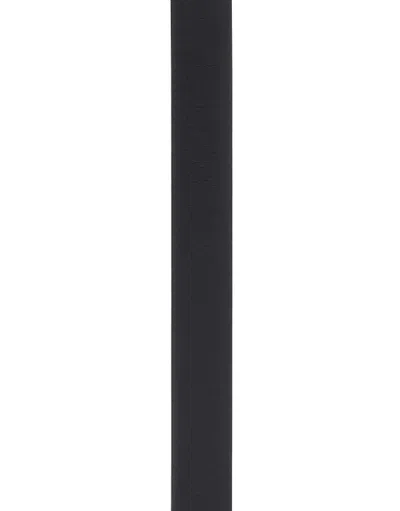 Khaite Dark Brown Suede Belt In Black