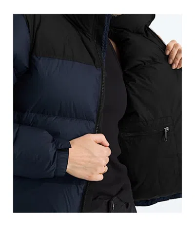 The North Face Versatile Puffer Jacket Adjustable Features In Blue