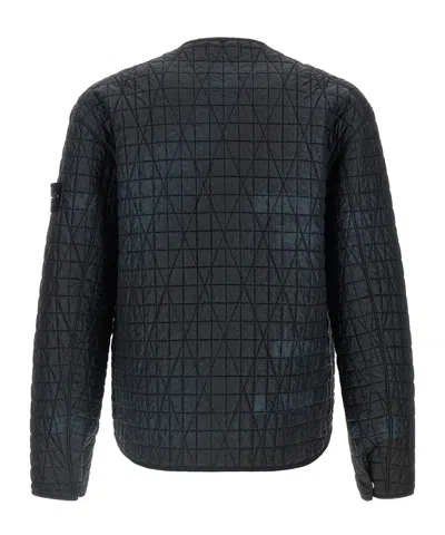 Stone Island Ylon Reps-tc Corrosion Treatment Jacket In Black