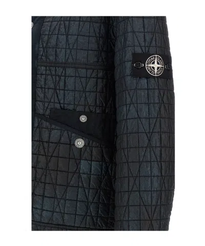 Stone Island Ylon Reps-tc Corrosion Treatment Jacket In Black