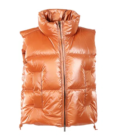 K-way Thille Padded Gilet In Orange