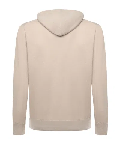 Eleventy Cashmere Zip-up Sweatshirt In Brown