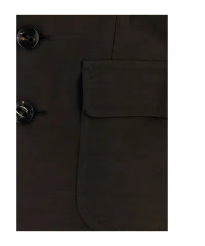 Dsquared2 Dsquared Women Chocolate Wool Blend Bianca Blazer In Brown