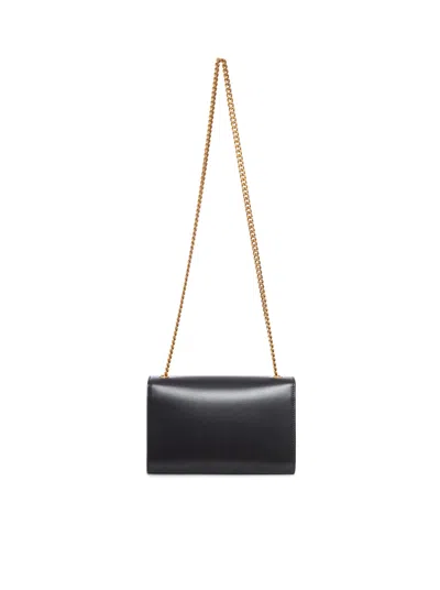 Saint Laurent Kate Leather Shoulder Bag In Black