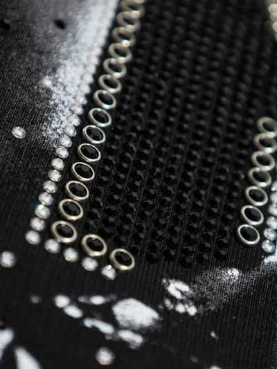 Dsquared2 X Kiss Embellished Graphic Hoodie In Black