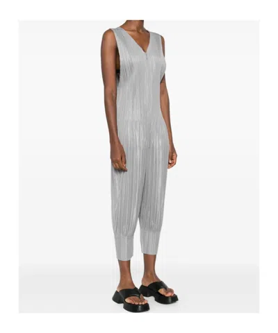 Issey Miyake Sleeveless Bodysuit In Gray