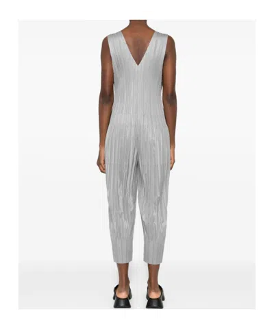 Issey Miyake Sleeveless Bodysuit In Gray